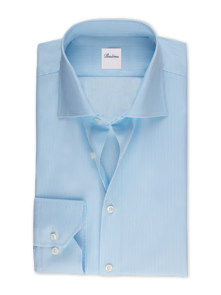 Stenströms Slimline Blue Striped Twill Skjorta