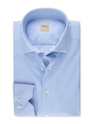 Stenströms Slimeline Patterned Jersey Skjorta Herr