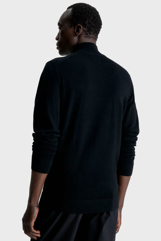 Calvin Klein Superior Wool Half Zip Svart Herr