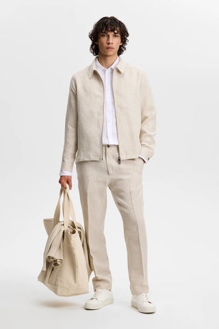 J.Lindeberg Julius Drape Linen Overshirt