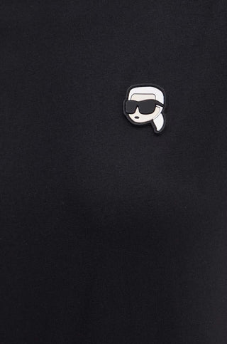 Karl Lagerfeld iKonik Patch T-shirt Dam Black