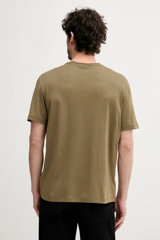 Supima Chest Emb Tee Green