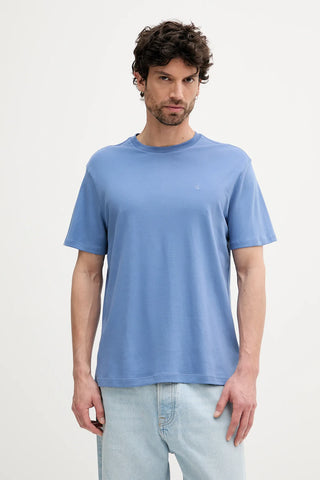 Supima Chest Emb Tee BLUE