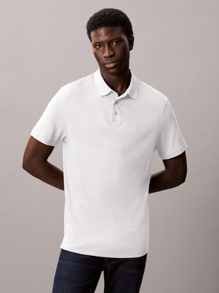 Calvin Klein Supima Chest Pikétröja Ljusblå Herr