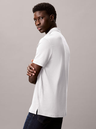 Calvin Klein Supima Chest Pikétröja Ljusblå Herr