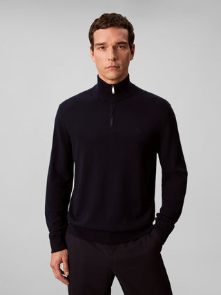 Calvin Klein Merino Ull Half Zip Navy Herr