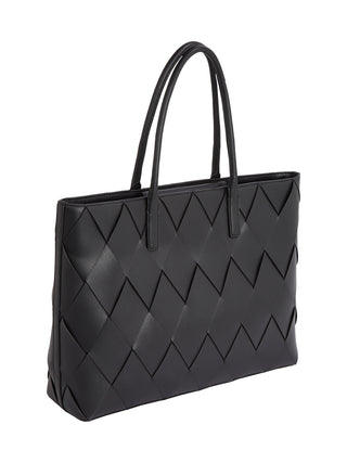 WOVEN SHOPPER BLACK