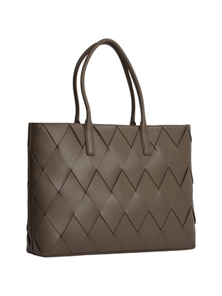 WOVEN SHOPPER TEAK
