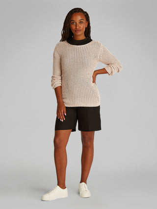 Silk Blend Relaxed Sweater