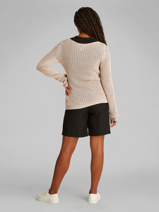 Silk Blend Relaxed Sweater