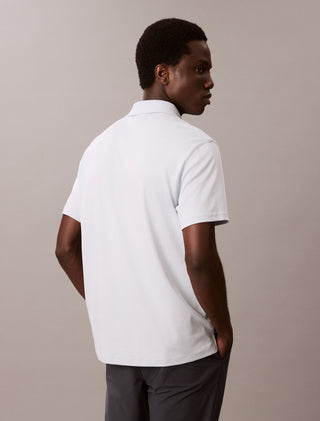 Calvin Klein Supima Chest Pikétröja Vit Herr
