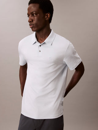 Calvin Klein Supima Chest Pikétröja Vit Herr