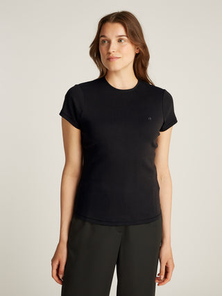 Calvin Klein Liquid Touch T-shirt Dam Ck Black