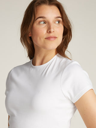 Calvin Klein Liquid Touch T-shirt Dam Bright White