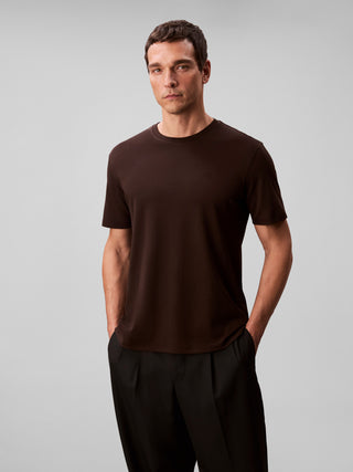Calvin Klein Pima Cotton T-Shirt Herr Brun