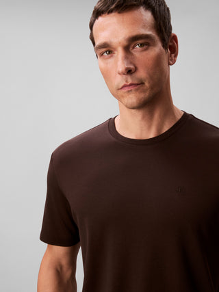 Calvin Klein Pima Cotton T-Shirt Herr Brun