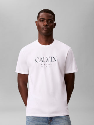 Calvin Klein Graphic T-shirt Vit Herr