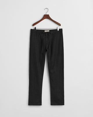 Relaxed Linen Pants Black