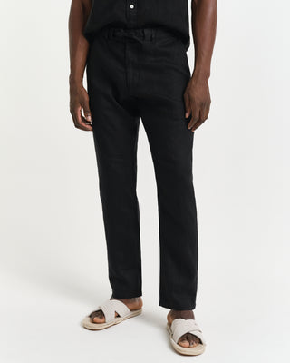 Relaxed Linen Pants Black