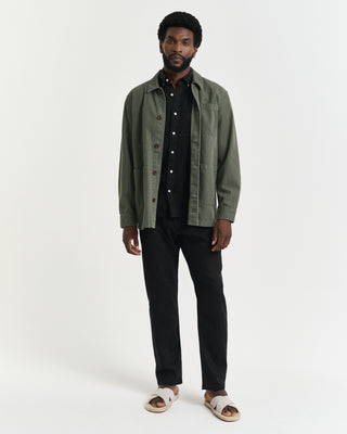 Relaxed Linen Pants Black