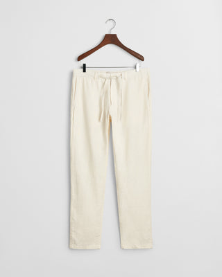 Relaxed Linen Pants White