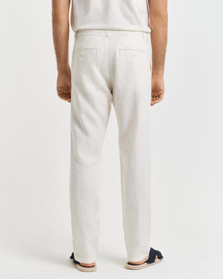 Relaxed Linen Pants White