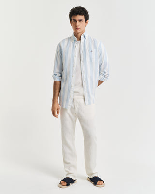 Relaxed Linen Pants White