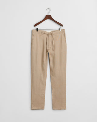 Relaxed Linen Pants Beige