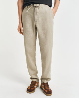 Relaxed Linen Pants Beige