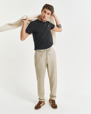 Relaxed Linen Pants Beige