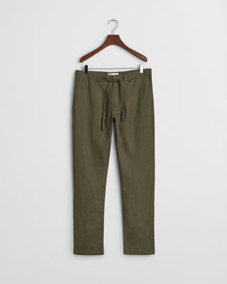 Relaxed Linen Pants Green