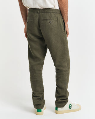 Relaxed Linen Pants Green