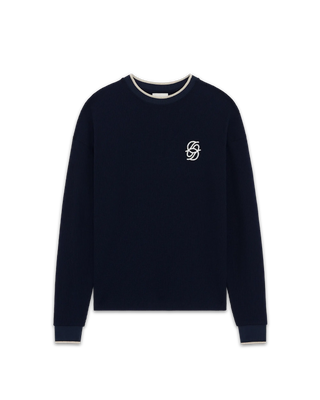 Drôle de Monsieur Strukturstickad L/S Herr