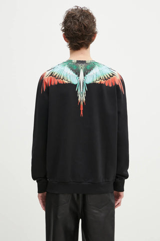 County Angel Boxy Crewneck Black/Multi