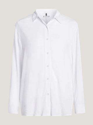 Tommy Hilfiger Skjorta Dam – Relaxed Fit Crepe Shirt