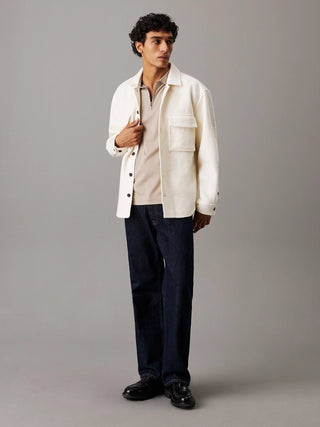 COTTON ZIP POLO