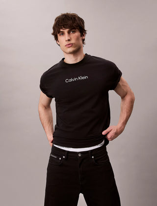 Calvin Klein Logo T-Shirt Svart Herr