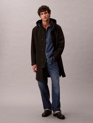 Calvin Klein Coat – Svart 3-i-1 Tech Parkas med Avtagbar Innerjacka