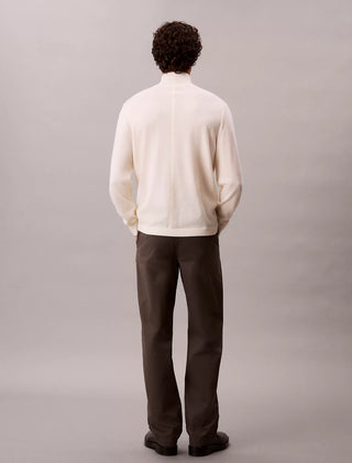 Calvin Klein Merino Wool Mock Neck Jumper Herr