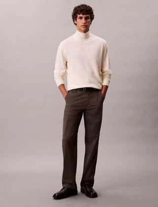 Calvin Klein Merino Wool Mock Neck Jumper Herr