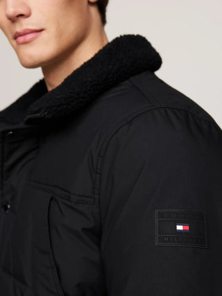 Tommy Hilfiger Parkas Herr – Vattenavvisande Vadderad Utility Parka Black