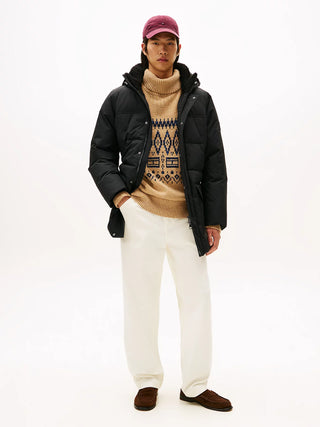 Tommy Hilfiger Parkas Herr – Vattenavvisande Vadderad Utility Parka Black