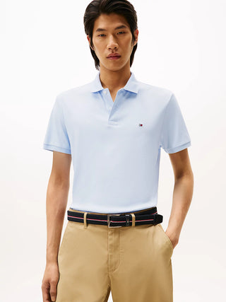 Tommy Hilfiger Liquid Cotton Pikétröja Ljusblå Herr
