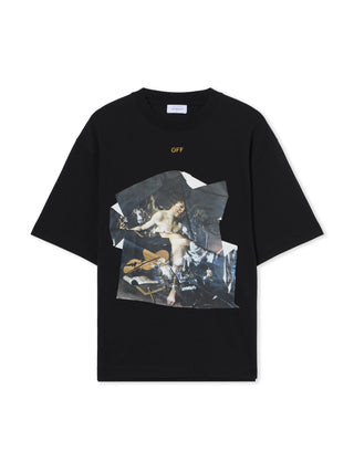 Off-White Cupid Paper Skate Svart T-Shirt Herr
