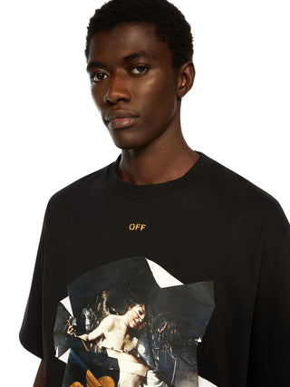Off-White Cupid Paper Skate Svart T-Shirt Herr
