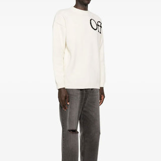 BOOKISH SHARED KNIT CREWNECK CREAM - BLA