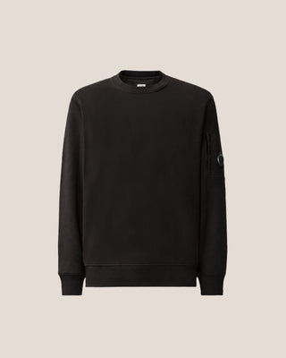 C.P. Company Diagonal Raised Fleece Lens Sweatshirt – Svart