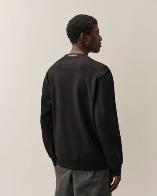 C.P. Company Diagonal Raised Fleece Lens Sweatshirt – Svart