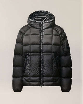 C.P. Company D.D. Shell Hooded Down Jacket – Svart