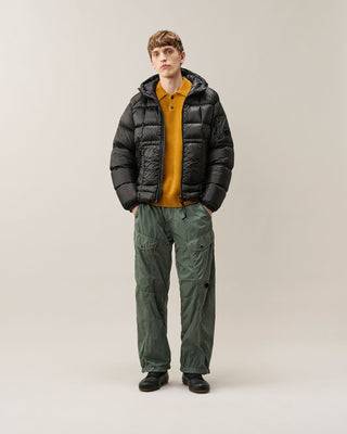 C.P. Company D.D. Shell Hooded Down Jacket – Svart